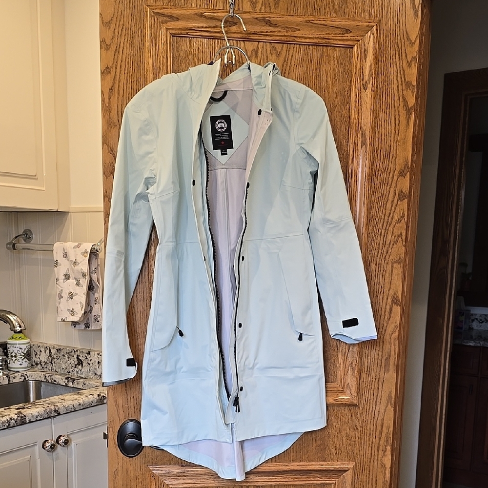 Canada Goose Light Blue Trench Coat